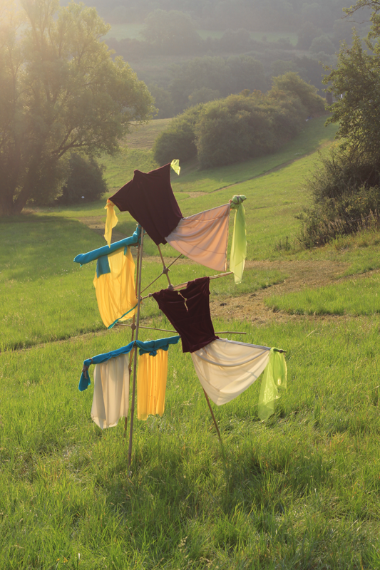 Transformation 35, Installation beim 12. Windkunstfestival: Bewegter Wind, Zierenberg 2025 (Kirsten Kötter)