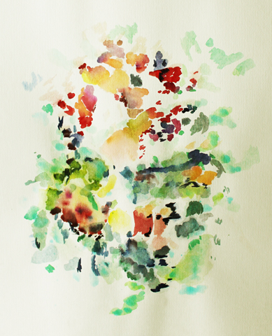 Kirsten Kötter: ohne Titel, 16.01.2014, Aquarell, 65 × 50 cm