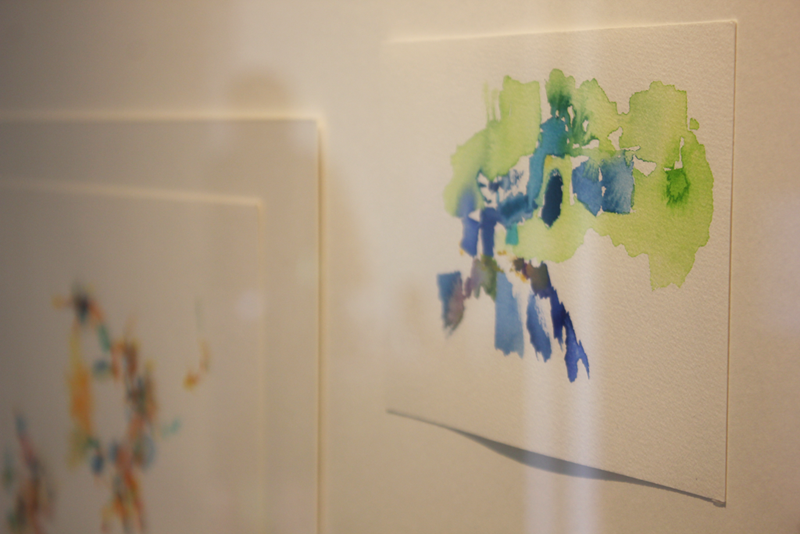 Kirsten Kötter: Natur-Aquarell-Musik-Sound_Protokolle im Haus 104, ehemalige Wetterstation auf dem Tempelhofer Feld, Berlin,
  28.-30.06.2024. Exhibition view