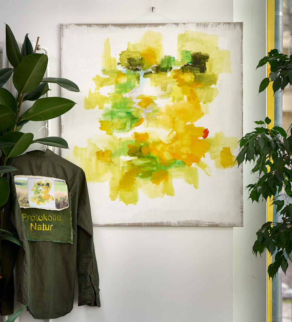 Kirsten Kötter: Pilznetz + Protokolle, Ausstellung Nachbarschaftshaus am Körnerpark, Berlin, 24.03.-25.06.2023, Exhibition view