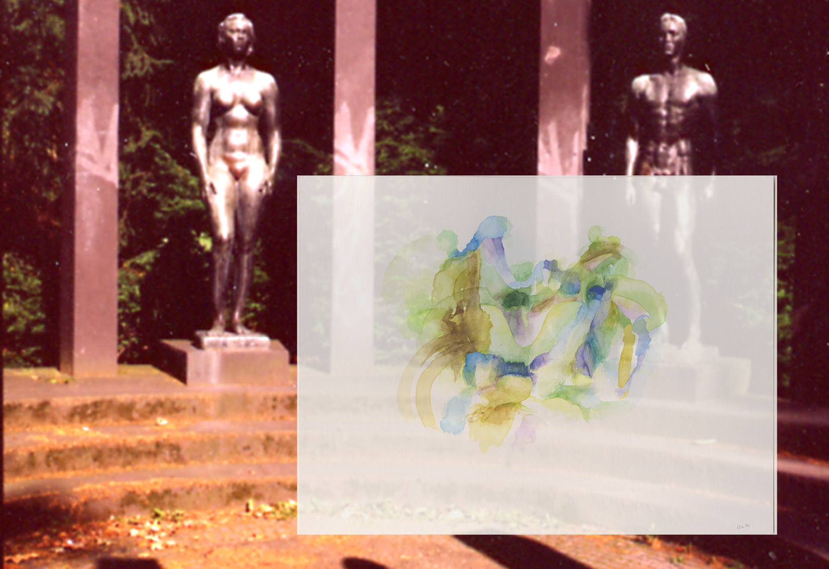 Kirsten Kötter: Site-specific research Rothschildpark, Frankfurt am Main, 2004