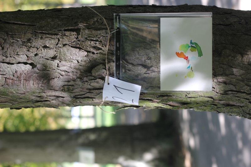 2025-08-20_malathon-chemnitz_21_baum_2898, watercolour, 12 × 17 cm (Kirsten Kötter)