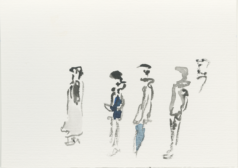 kirsten-koetter_2016-11-10_52-52725_13-34790_lageso_schlange_skizze-3.png,
  sketch, 17 &times; 24 cm (Kirsten Kötter)