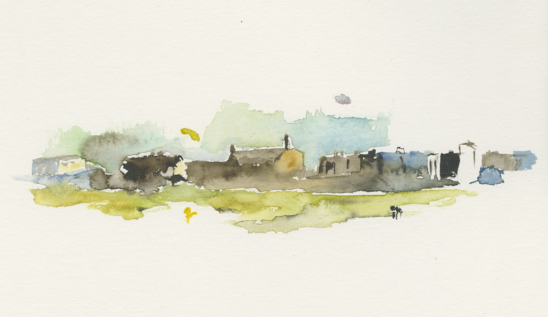 2022-03-12_berlin_tempelhofer-feld_skizze, sketch, 24 &times; 32 cm (Kirsten Kötter)