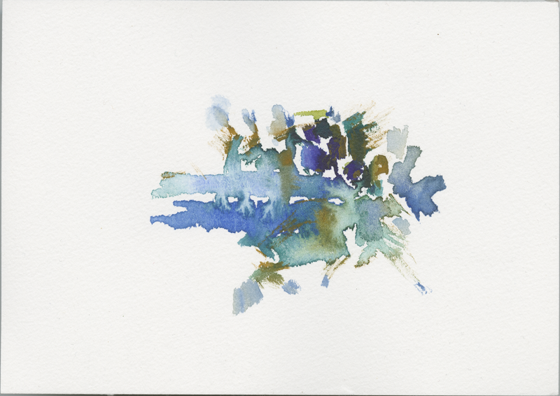 2017-06-28_23_teno-esa-2, watercolour, 12 &times; 17 cm (Kirsten Kötter)