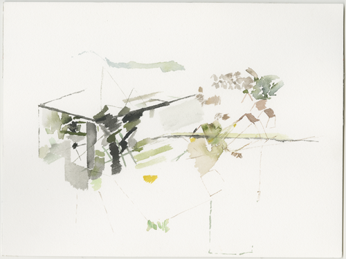 2017-10-17_amazon-bad-hersfeld, watercolour, 24 &times; 32 cm (Kirsten Kötter)