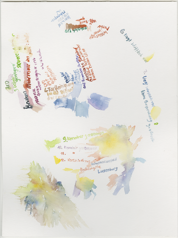 2019-03-20_ausschuss-haushalt-finanz-2, budget and finance committee, 
  house of representatives Mainz, 
  watercolour, 30 × 40 cm (Kirsten Kötter)