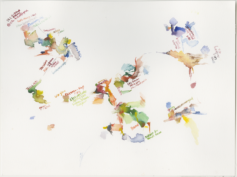 2019-05-23_ausschuss-bildung, committee on education, house of representatives Mainz, 
  watercolour, 30 × 40 cm (Kirsten Kötter)