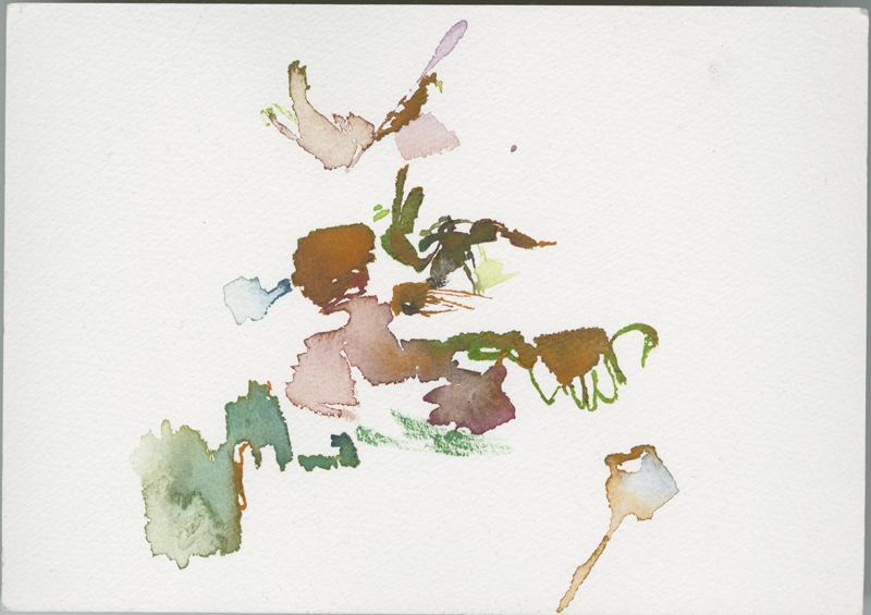 2019-10-13_bad-hersfeld_fulda-sonnenuntergang, watercolour, 12 &times; 17 cm (Kirsten Kötter)