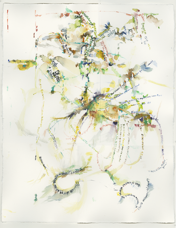 2020-11-23_familienausschuss-buerokratieabbau-ehrenamt, German Bundestag, Committee on Family, Senior Citizens, Women and Youth, 
  watercolour, 65 × 50 cm (Kirsten Kötter)