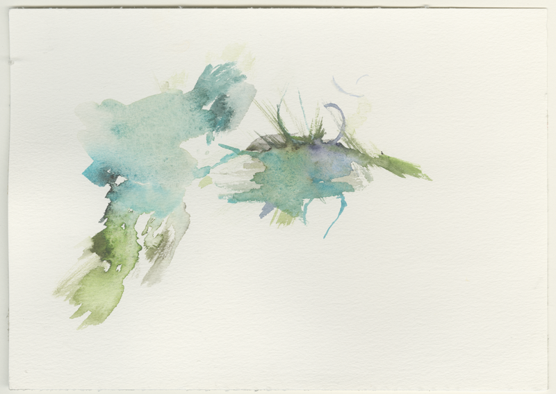 2024-06-03_meer-steilkueste-schwalben, watercolour, 17 × 24 cm (Kirsten Kötter)